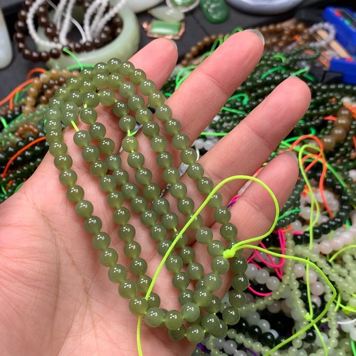 和田玉未镶嵌手链81