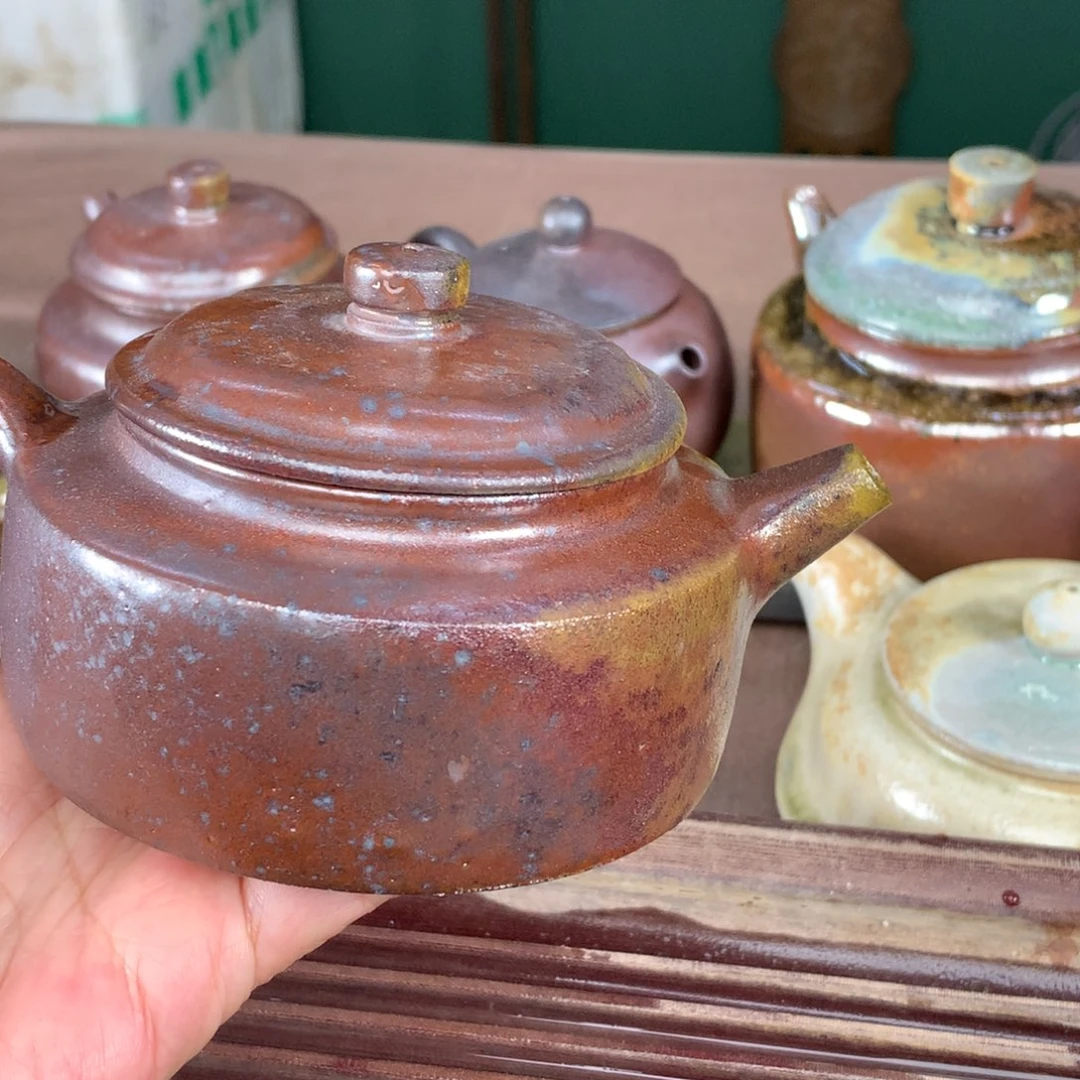 紫砂茶壶纯自然柴烧