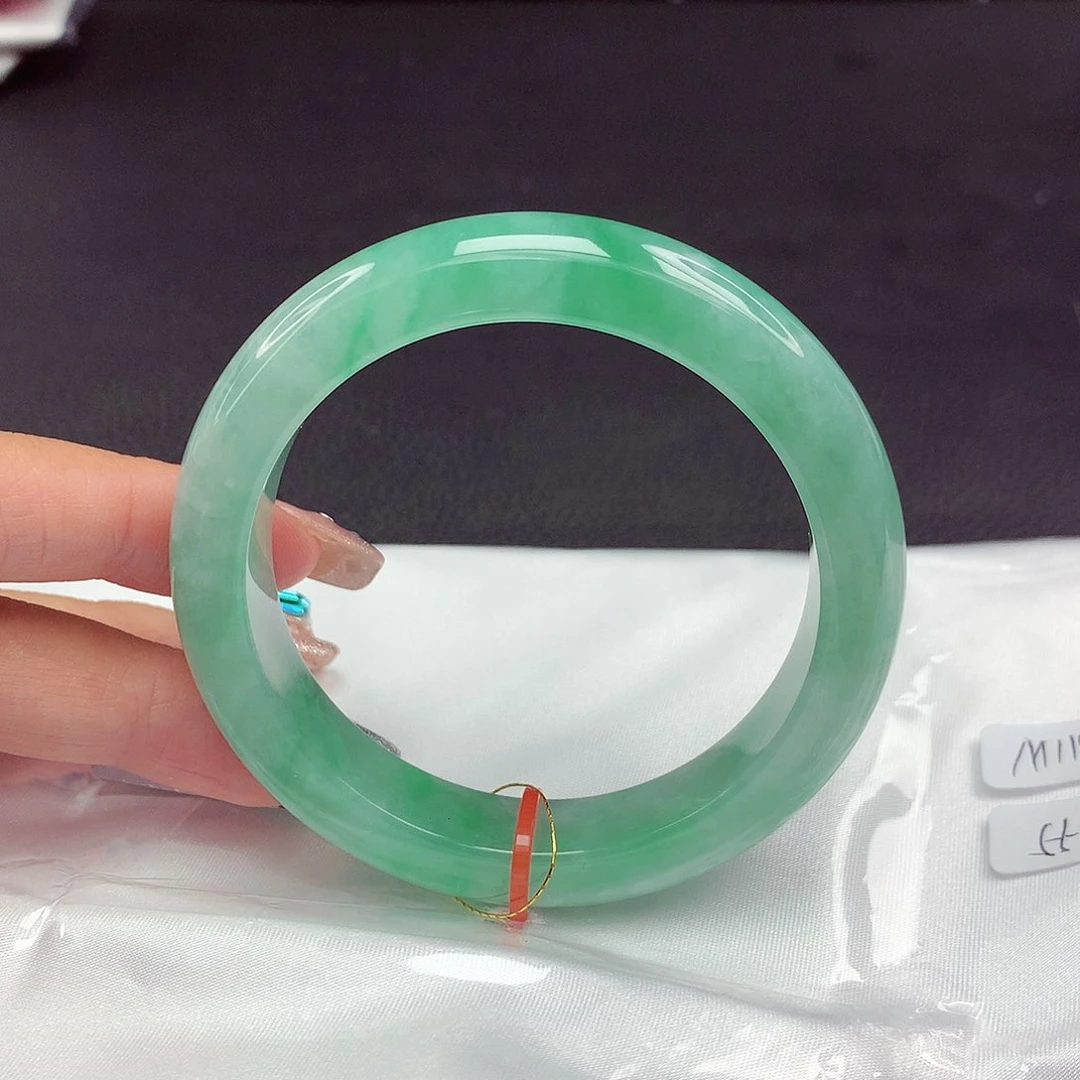 未镶嵌手镯翡翠55圈908