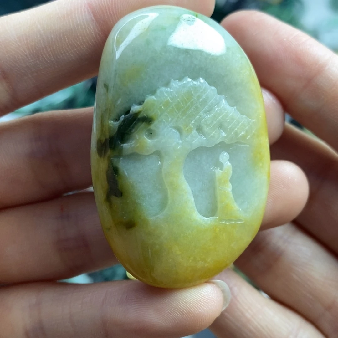 翡翠颈饰未镶嵌吊坠