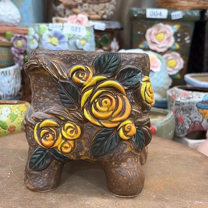 红陶粗陶多肉花盆的