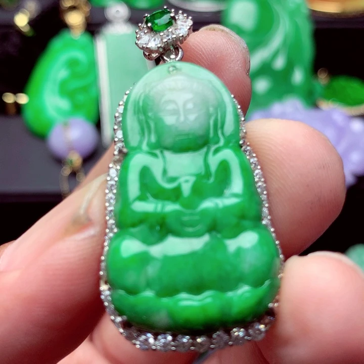 翡翠未镶嵌吊坠(不含链)