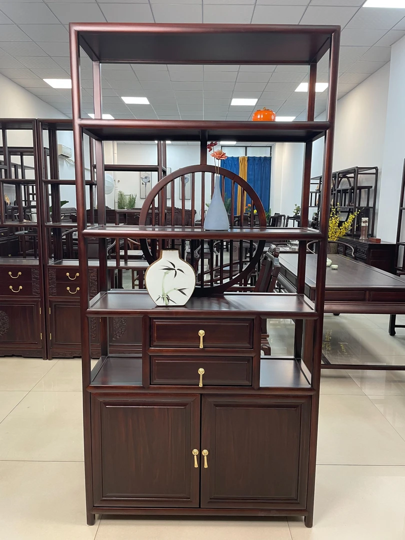 东方红博古架实木多宝阁展示柜茶叶茶具隔断置物架收纳柜