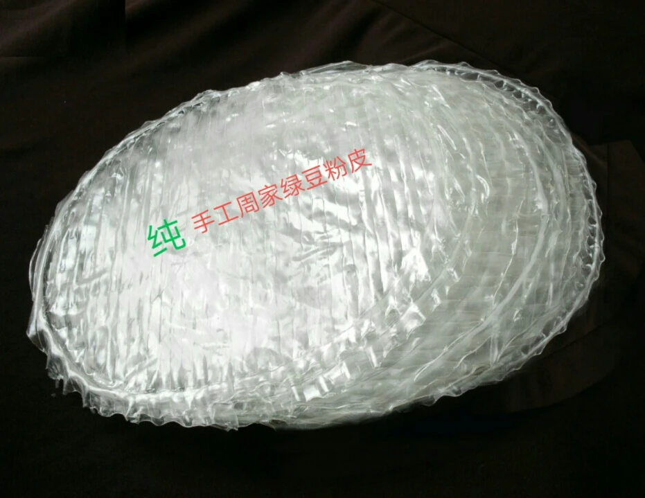 泰安市非遗特产周家媛媛纯手工绿豆粉皮