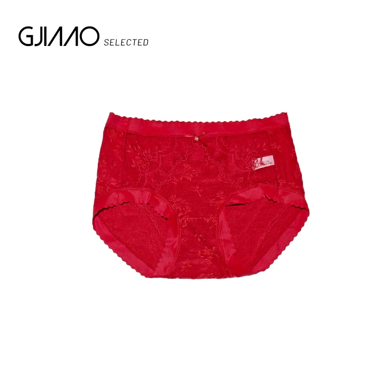 3556 女士红色蕾丝短裤（三条装）