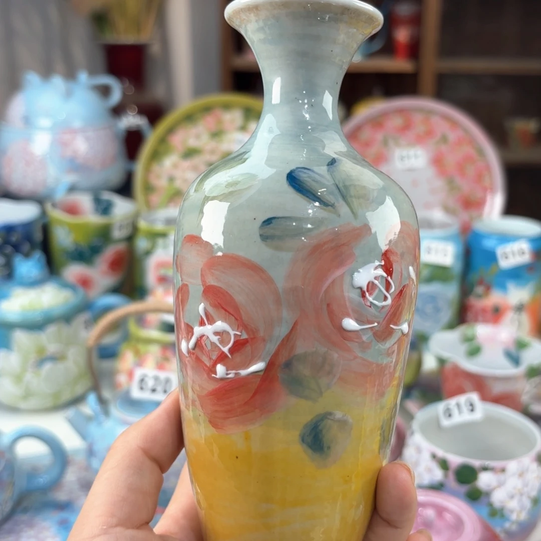 景德镇手绘高温釉下彩陶瓷茶具
