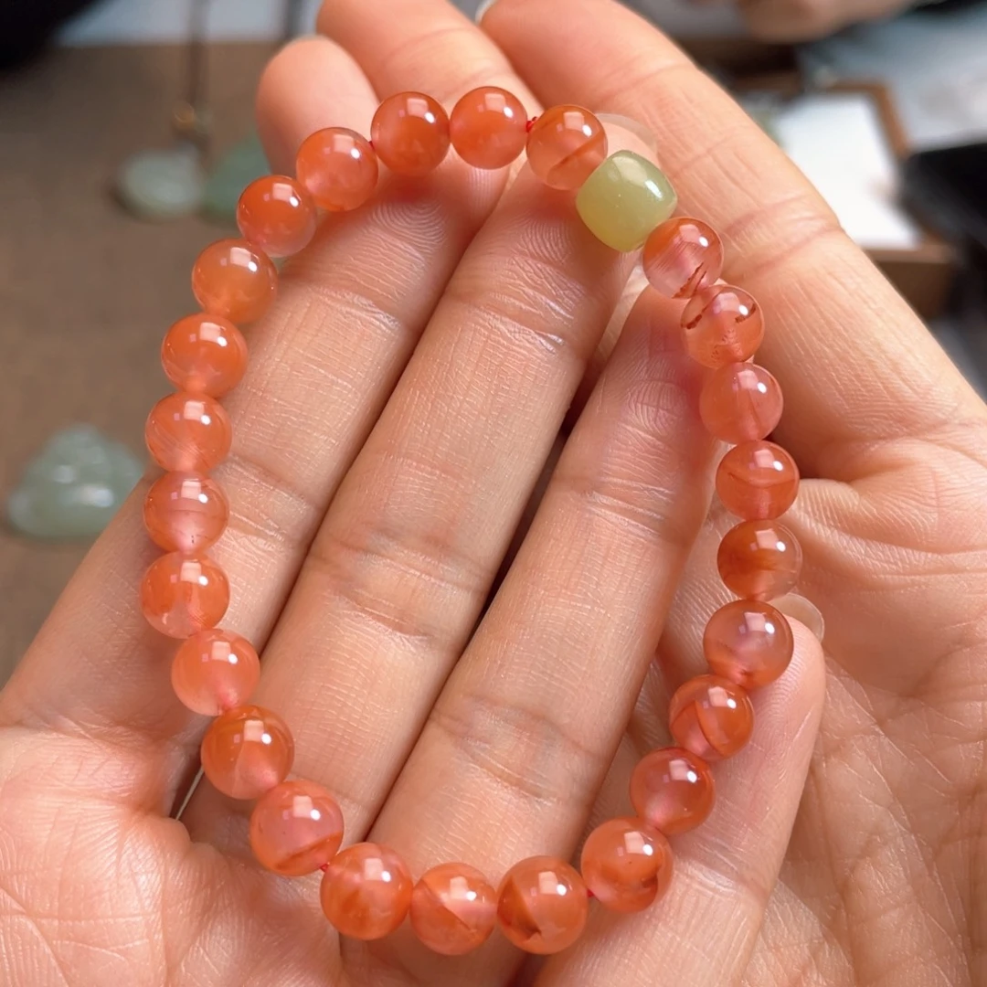 南红玛瑙未镶嵌颈饰