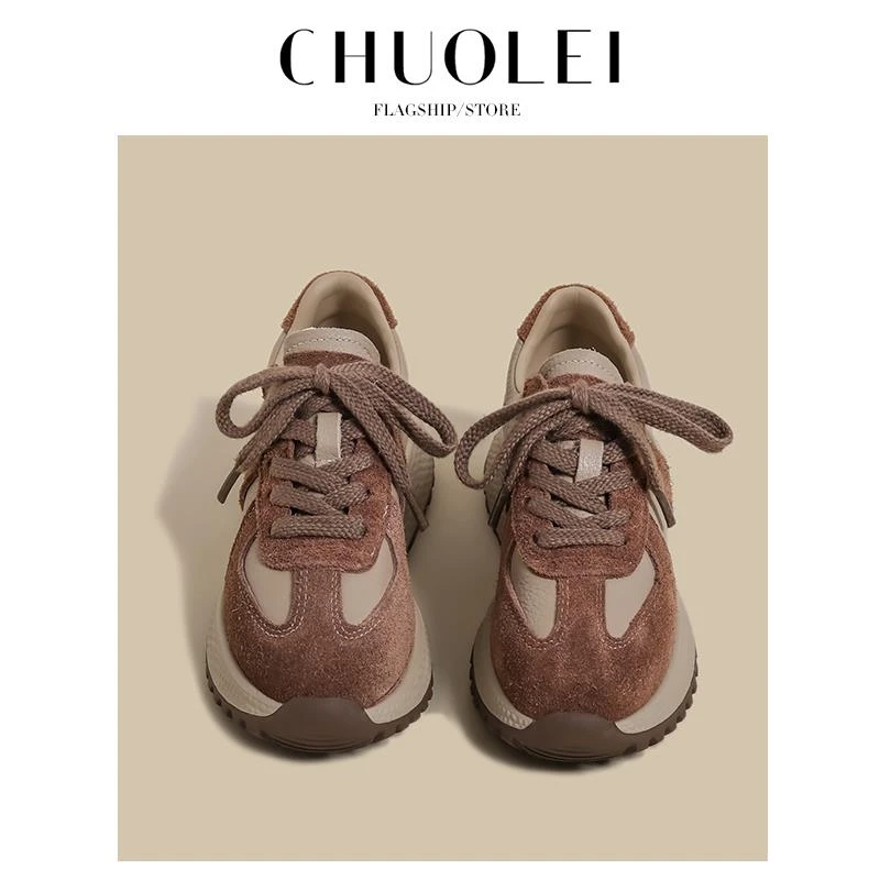 【DR官方正品】复古阿甘鞋女2025秋冬季新款韩版厚底小众t头休闲