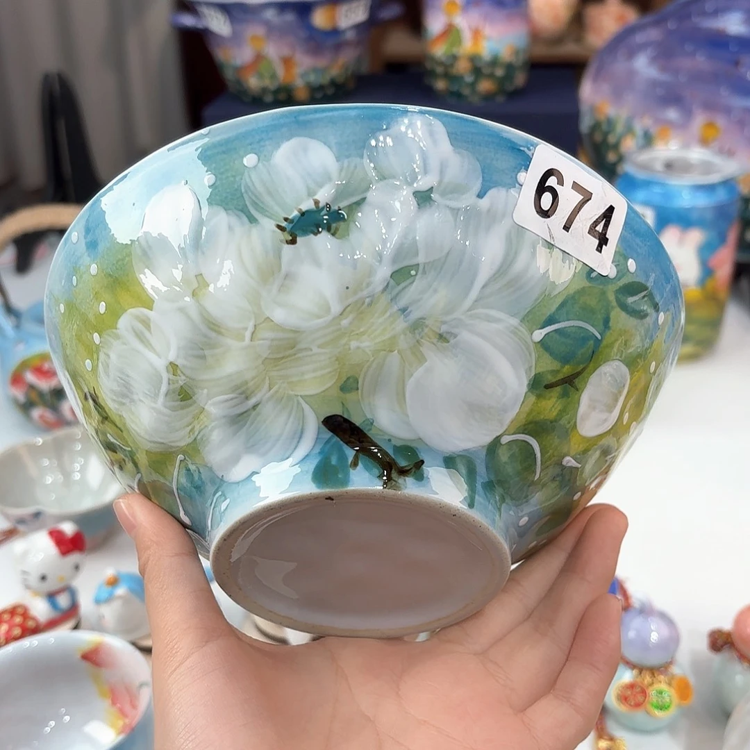 景德镇手绘高温釉下彩陶瓷茶具