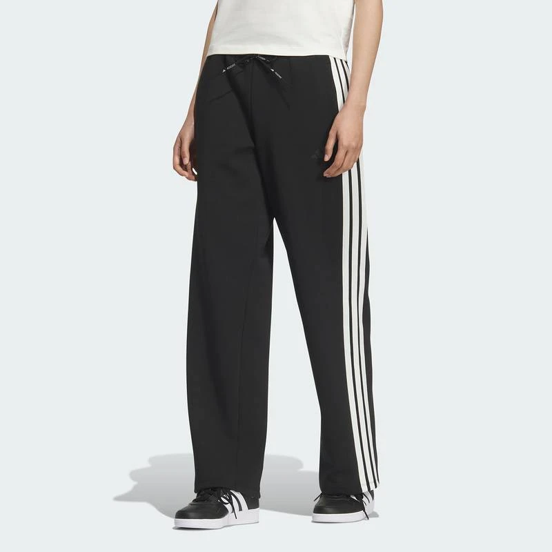阿迪达斯 (adidas)女子休闲针织直筒运动休闲裤KB7587
