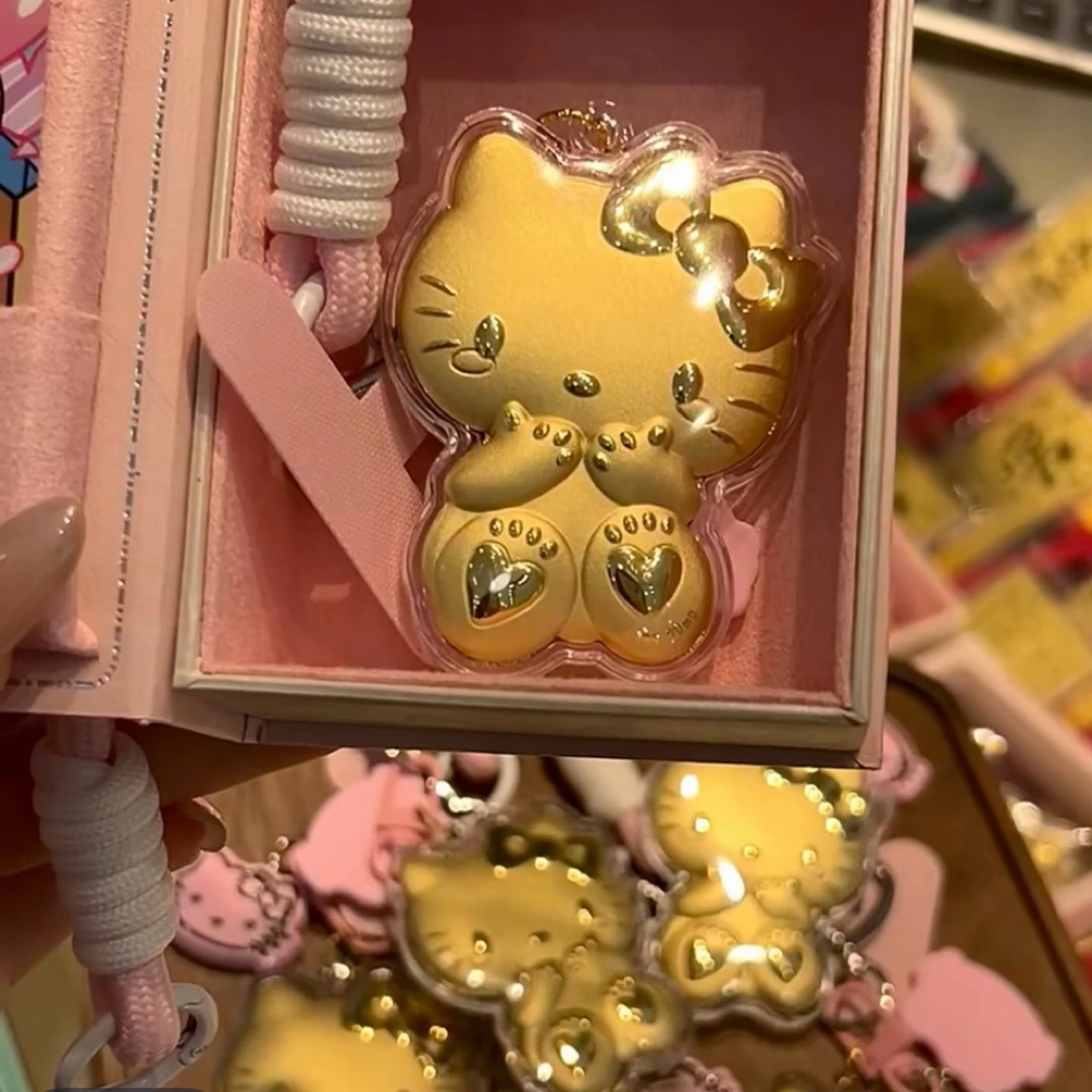 含金工艺品水贝正品KT猫20mg卡通可爱钥匙扣包包挂件钥匙扣