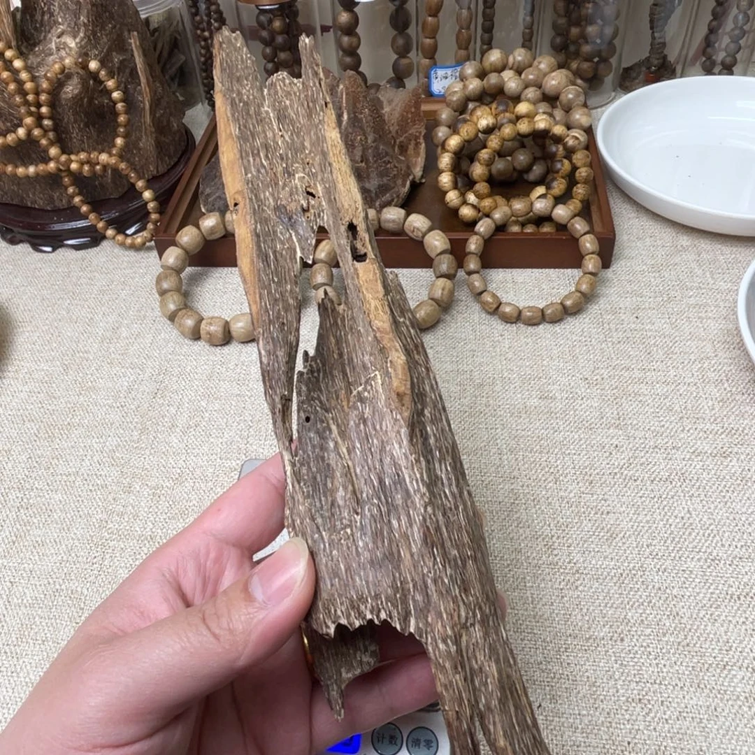 香料海南沉香野料虫漏91克