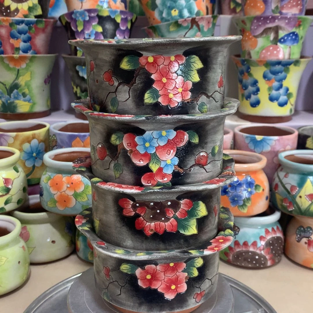 福利花盆，手绘花盆