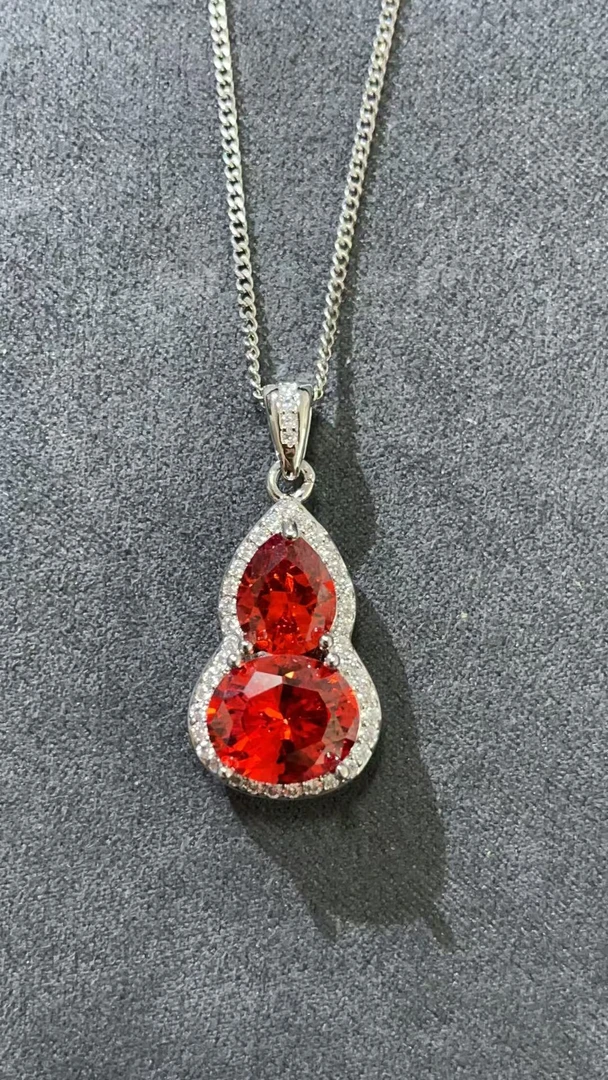 吊坠 福玺甄选红葫芦吊坠7537