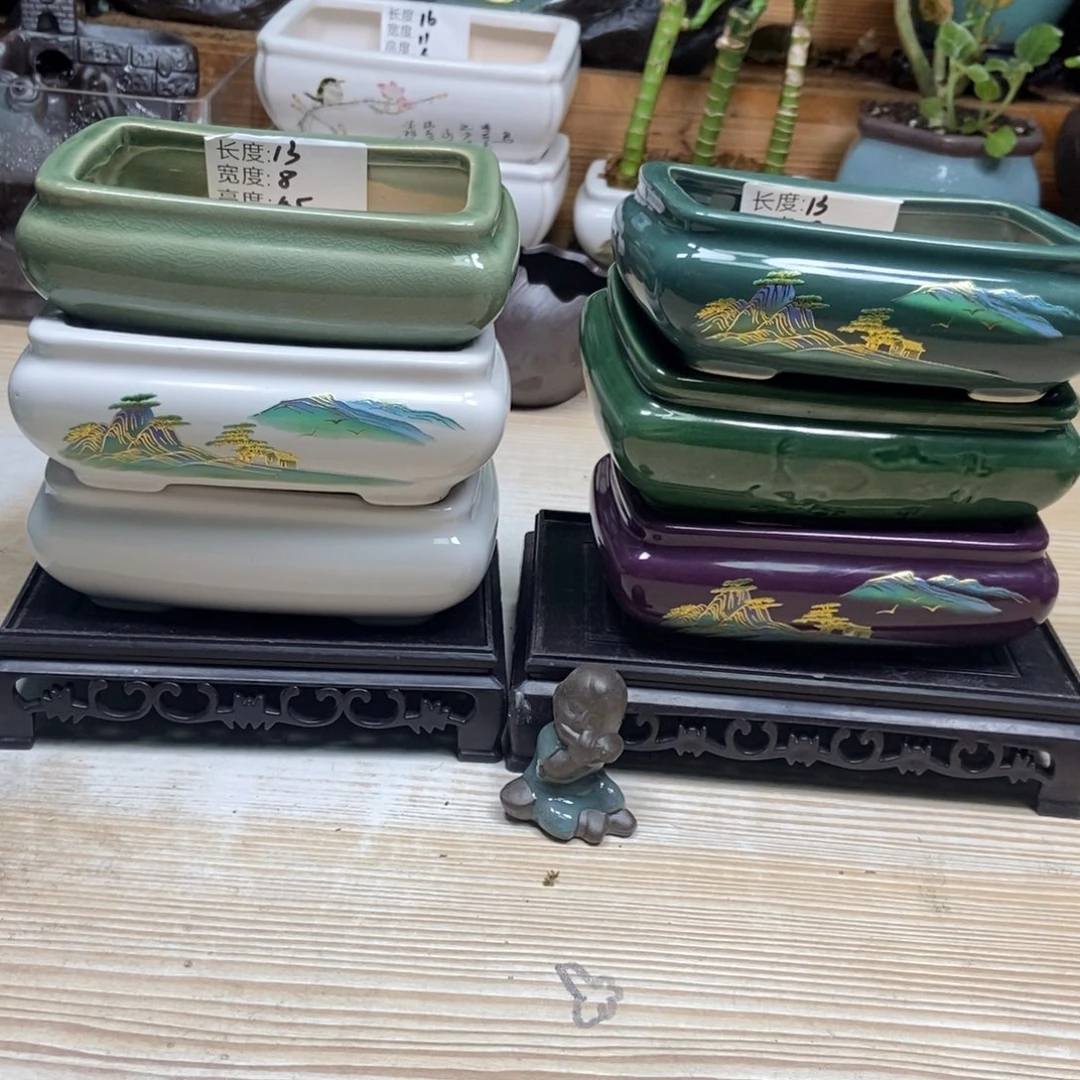 瓷片陶瓷花盆陶瓷艺术