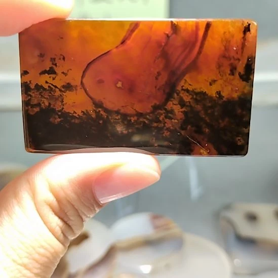 玛瑙/玉髓未镶嵌吊坠挂牌猫爪