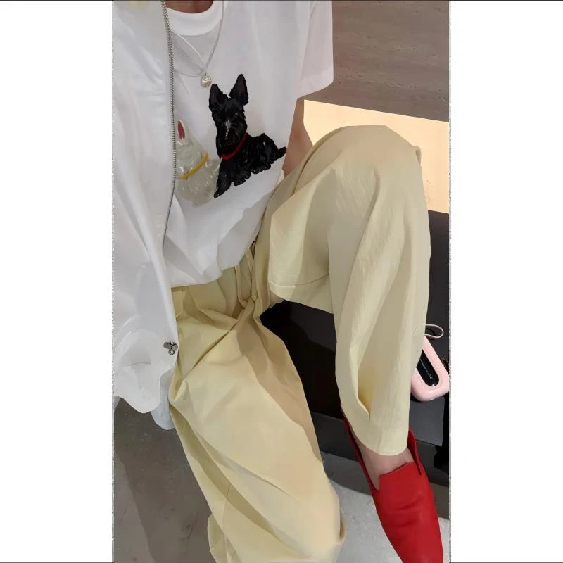 小狗短袖 I 新款百搭时尚印花小狗圆领T恤*25SANY0042