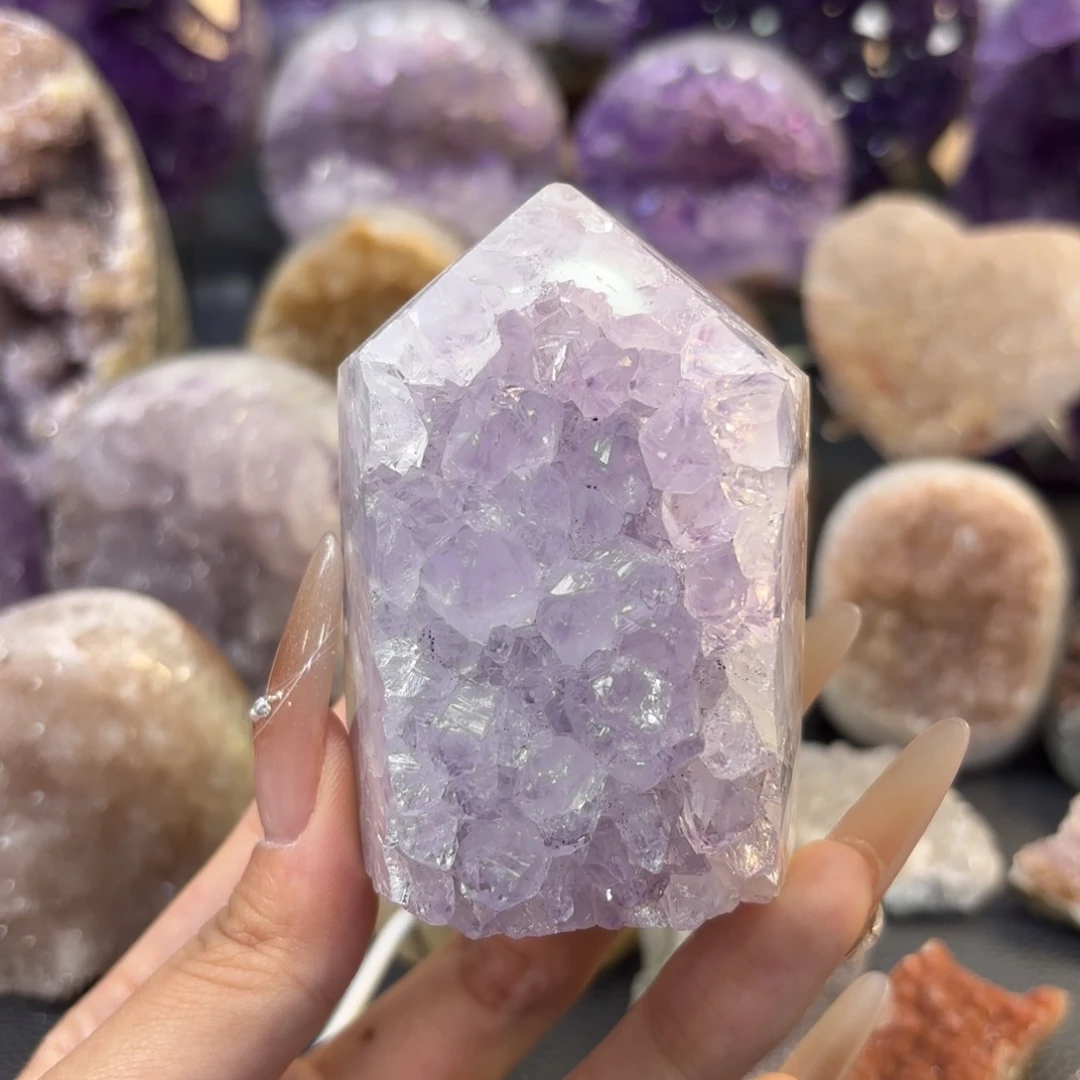 紫晶大型摆件（非配饰）未镶嵌21号 柱子