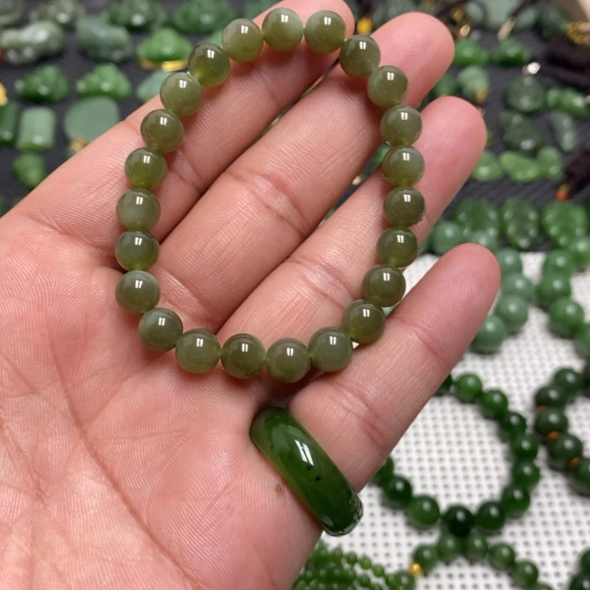 【闪购商品】和田玉（碧玉）手链未镶嵌