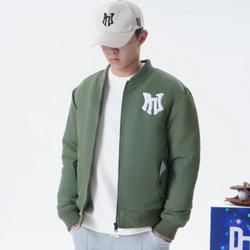 秋冬款重工刺绣飞行外套宽松夹克男女同款PNVB23013