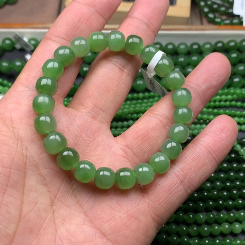 【闪购商品】未镶嵌手链和田玉（碧玉）安*9