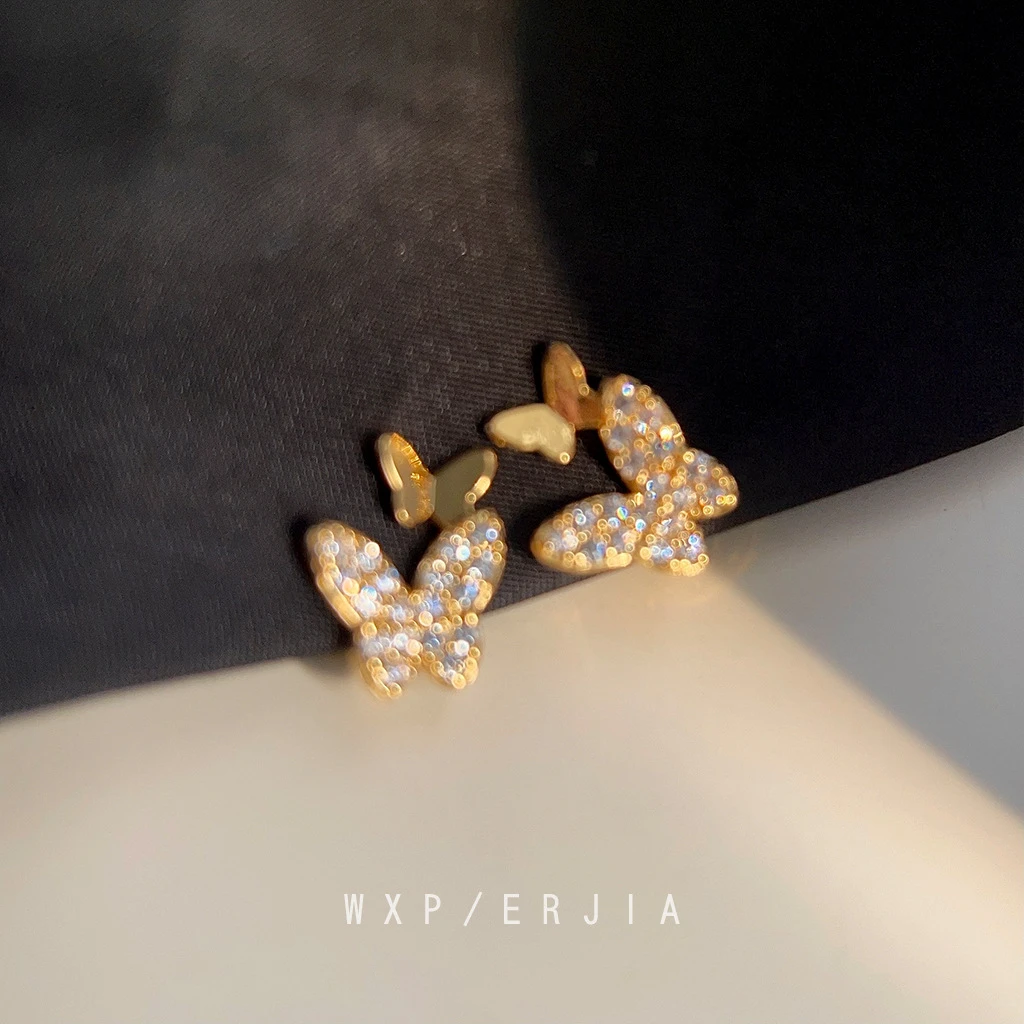 铜合金亚克力耳饰 耳夹少女风金色个性精致简约轻奢设计感小巧