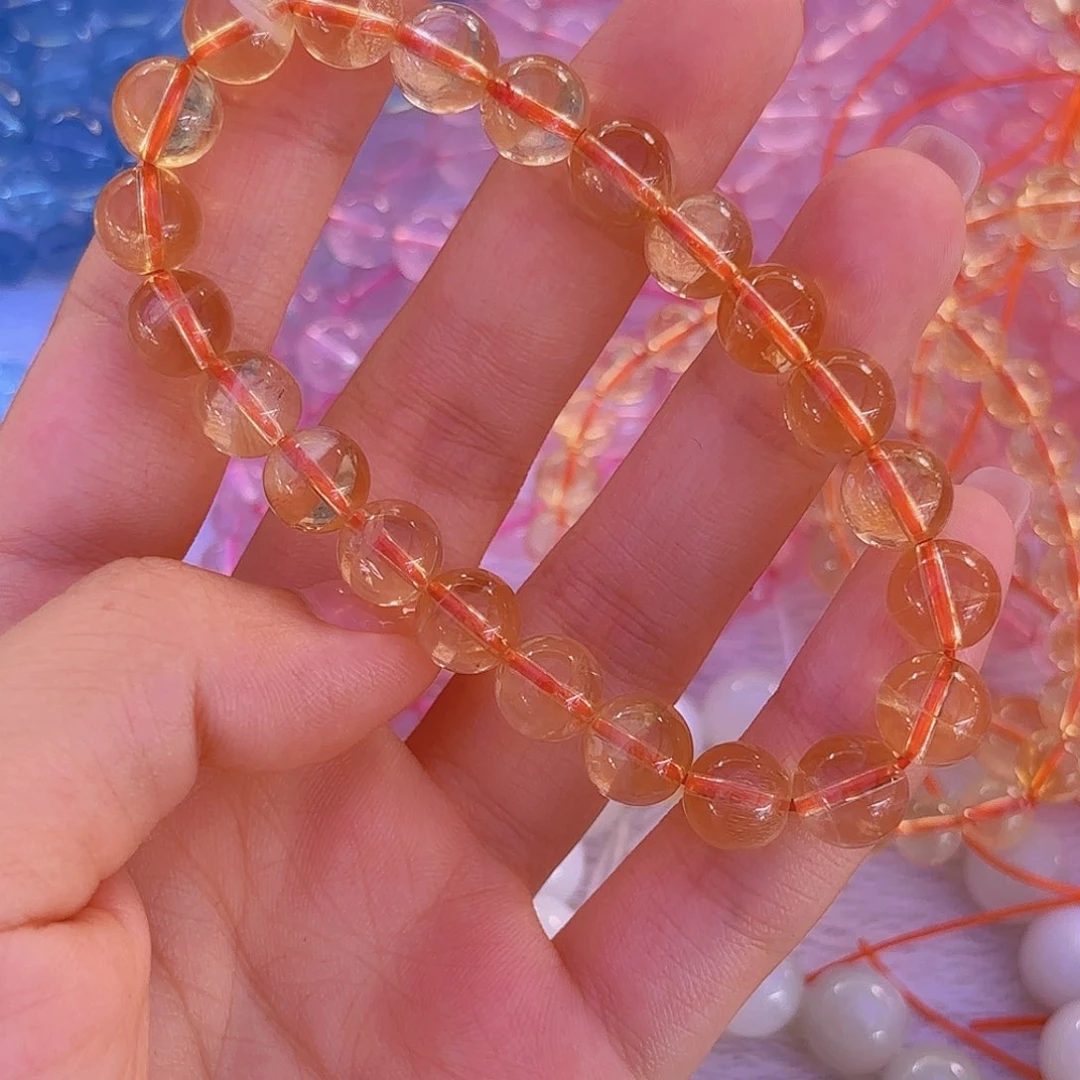 水晶手链未镶嵌多***3黄水晶