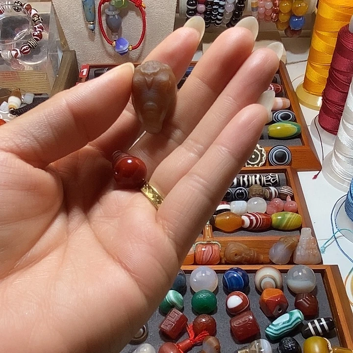 云***鲨玛瑙/玉髓合金珠宝半成品