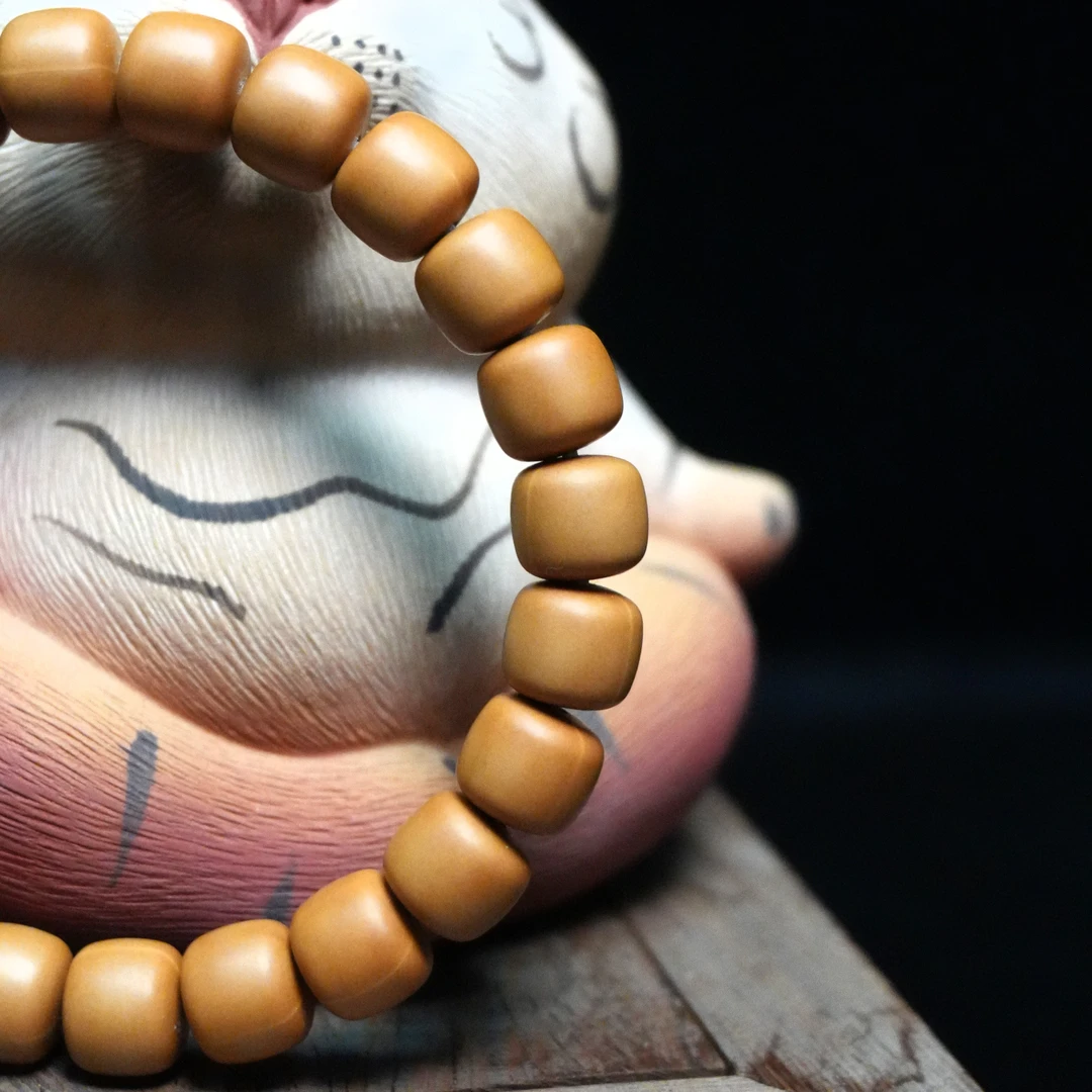 南洛出品-原皮猴头手串-微暇