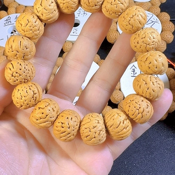 桃核吊坠19纽扣桃核手串