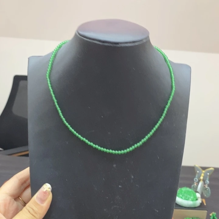 翡翠未镶嵌颈饰项链3