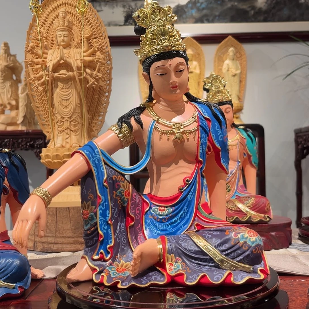 C***n木象牙果蓝大彩自在观音30