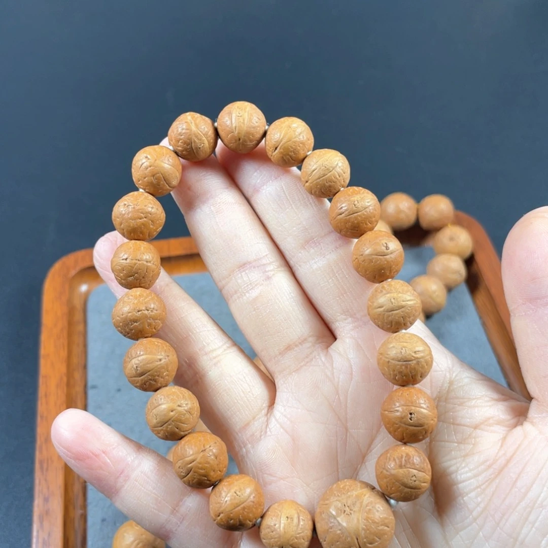 凤眼菩提手串L122-K10凤眼菩提小12+红皮