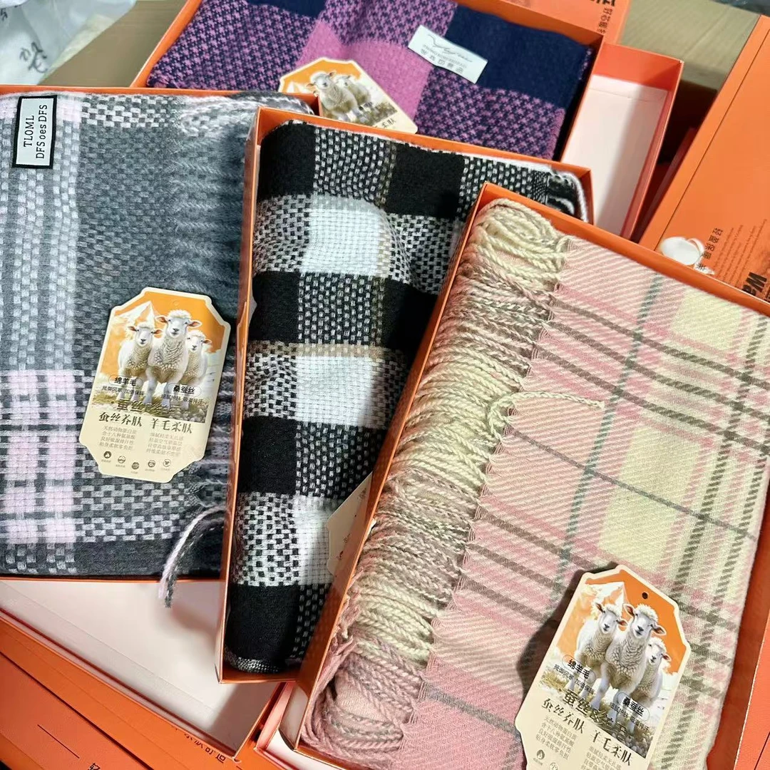 【围巾盲盒】高品质羊绒围巾wai贸单披肩山羊毛蚕丝羊毛围巾大福利！