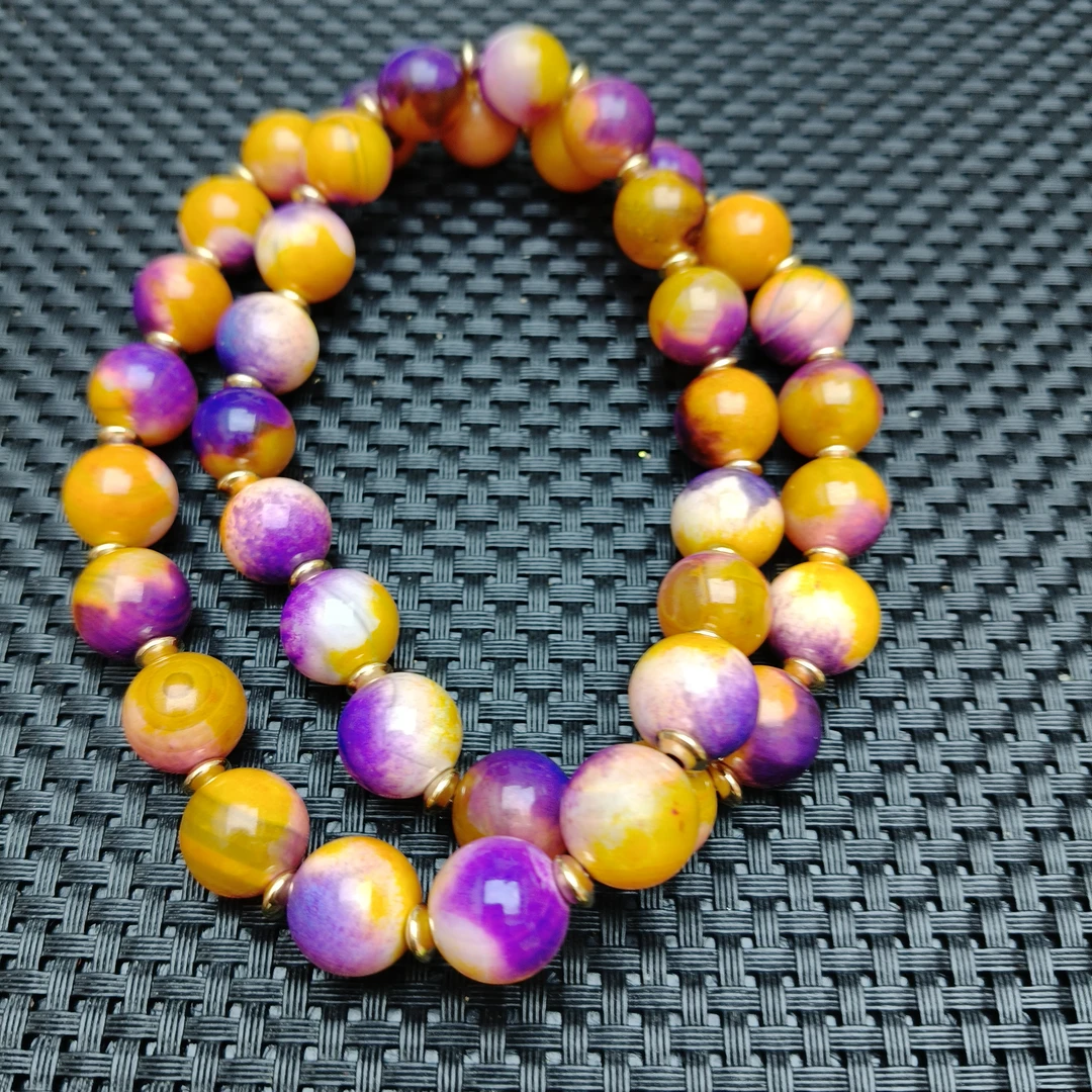 天然珠宝百搭紫晶龙胆华佗石项链卡14（多样性拍一发一）