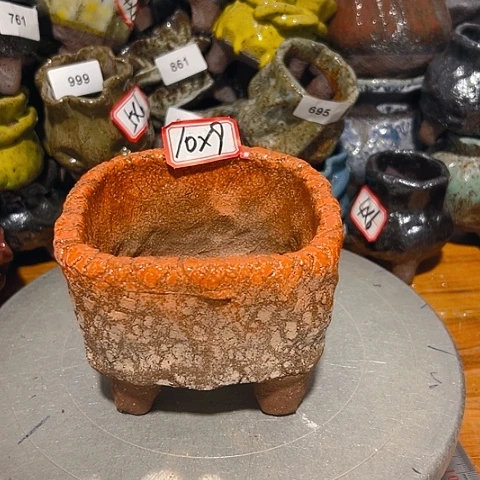 粗陶花盆手工花盆制作就这样