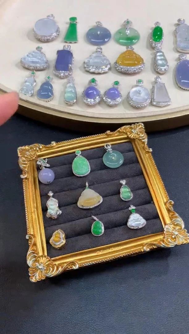 【可心彩虹盘】翡翠-18K金-多样性发一件-CD06|CXQ21