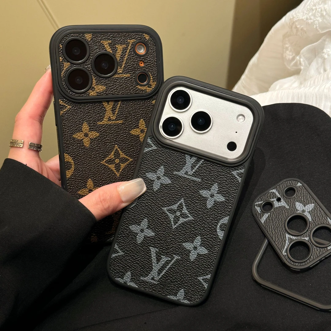 欧美皮质高级感适用苹果17ProMax手机壳防摔16pro奢华iPhone15P潮