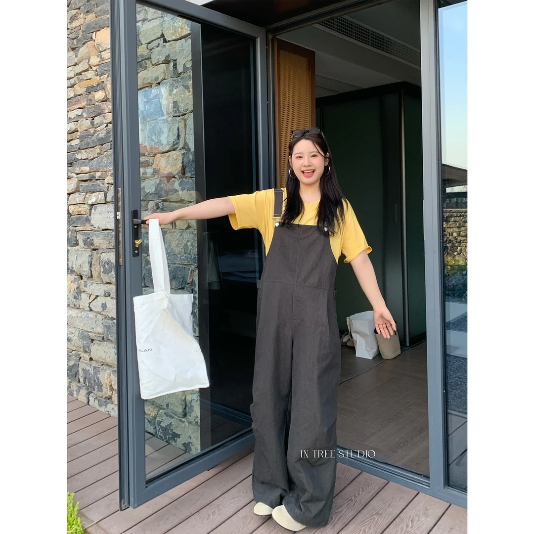 In Tree张桶桶【自由背带裤】工装美式设计感背带裤百搭街头ST36188