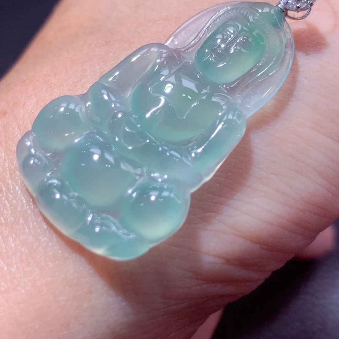 定制翡翠18K金镶嵌翡翠