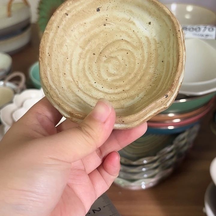 陶粗陶小味碟1件装