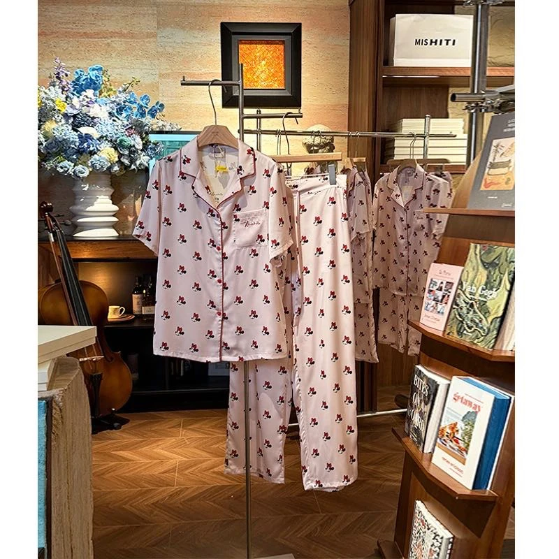 实拍！！【粉糯米妮梦短袖长裤】小众设计师可外穿短袖长裤睡衣家居服