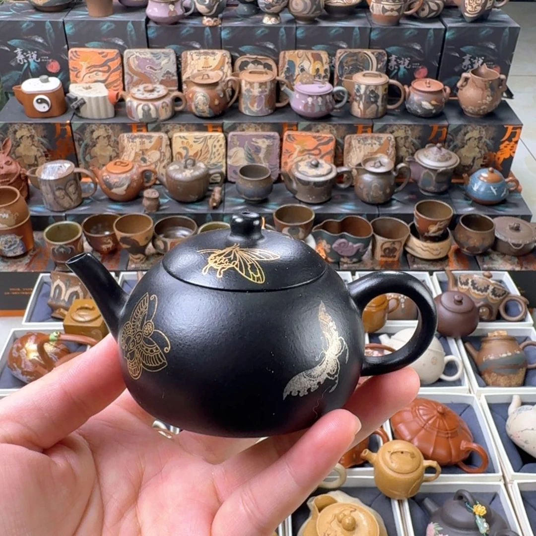 茶壶紫砂130cc原矿精工半手