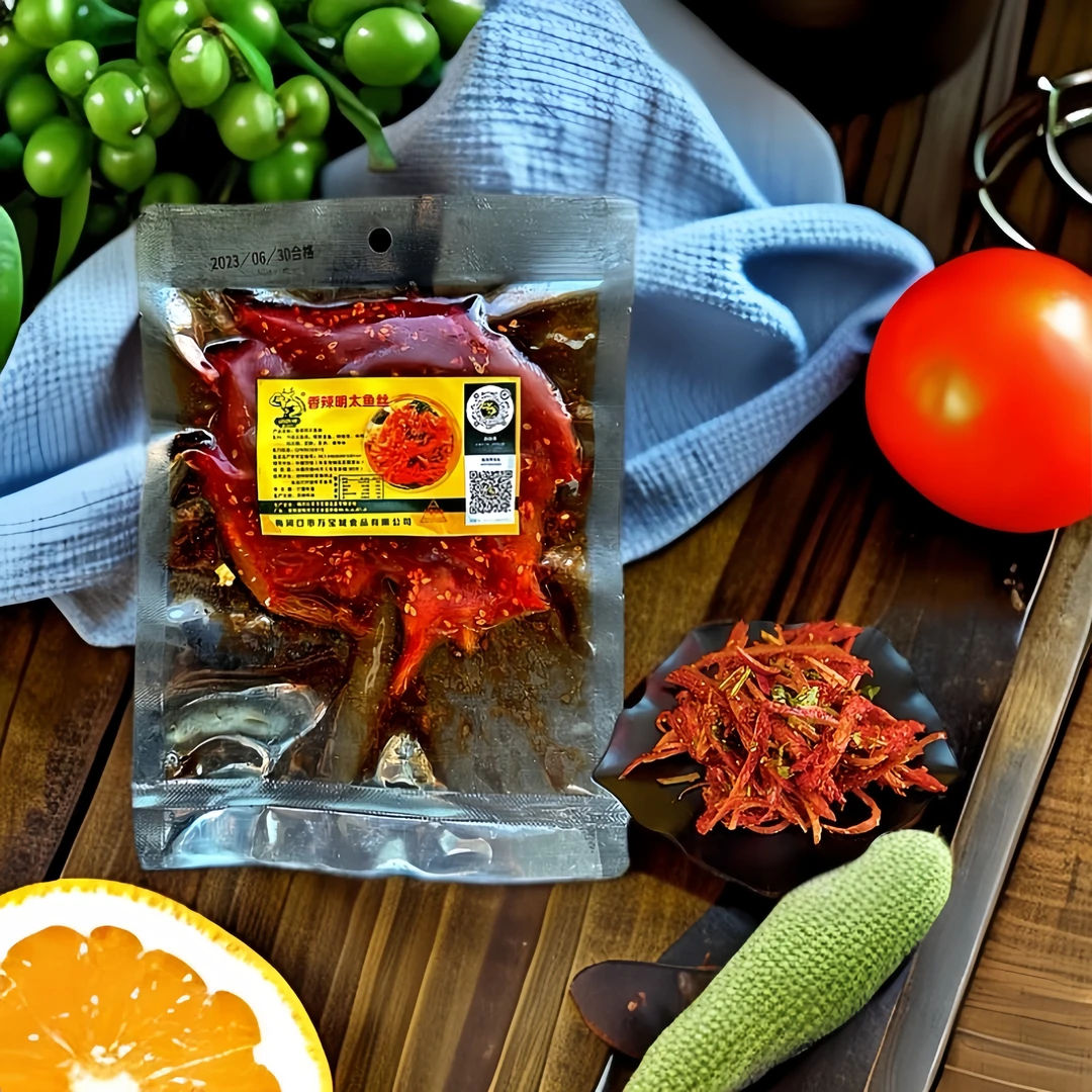 劲劲得香辣明太鱼丝100克3袋朝鲜族特色美食开袋即食正宗延边风味