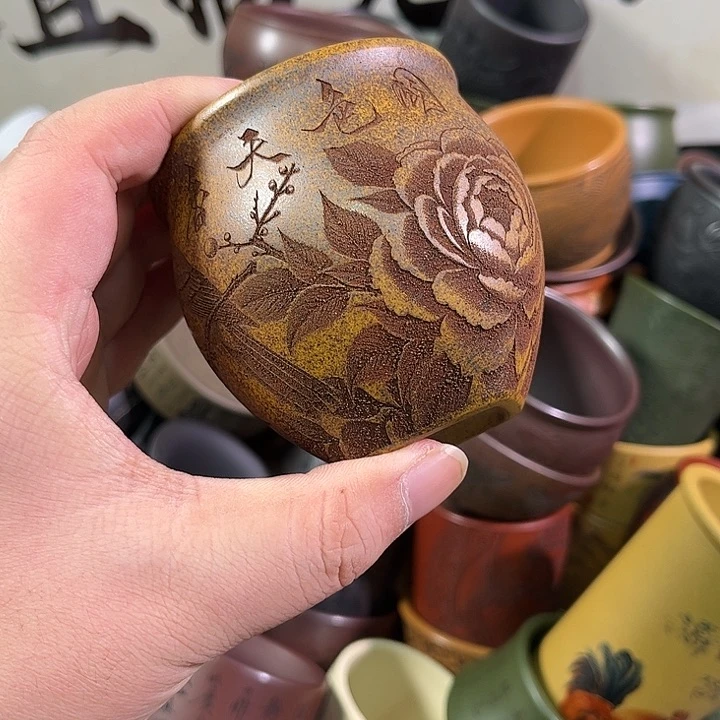 茶杯紫砂全手工紫砂主人杯