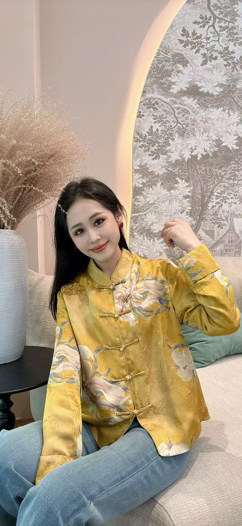 【禾禾家】“佳人”春夏系列新中式时尚单款开襟衬衫外套16678-1