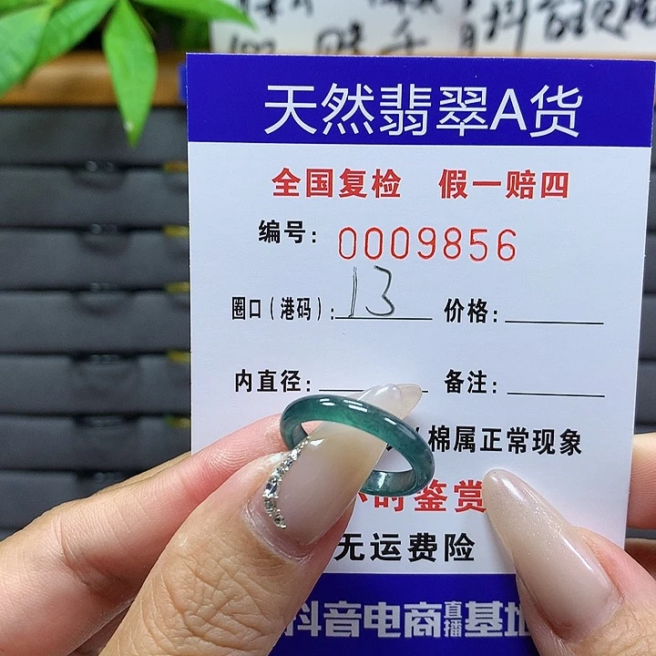 翡翠戒圈未镶嵌     9856