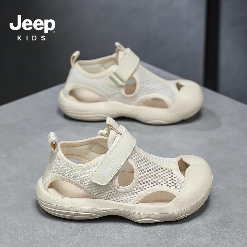 Jeep吉普儿童凉鞋包头运动凉鞋2025夏季新款中大童透气速干溯溪鞋
