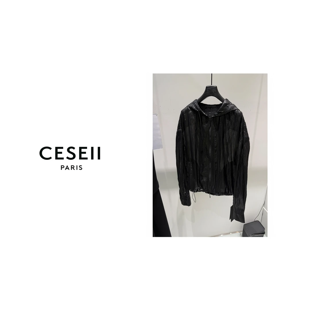 【25XJ116】CESEII2025春夏高版本时尚特种面料轻薄防晒外套