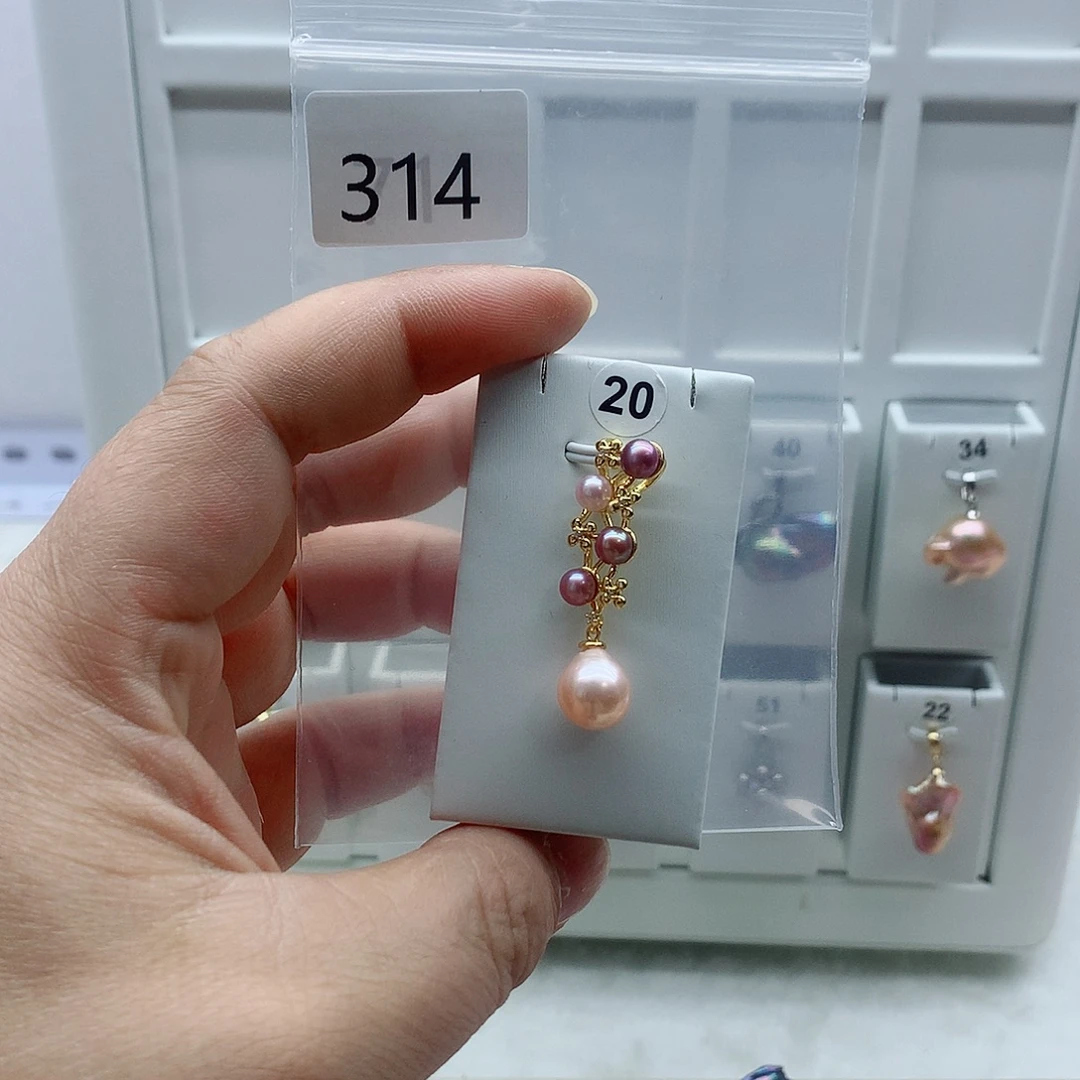 吊坠(不含链)淡水珍珠合金